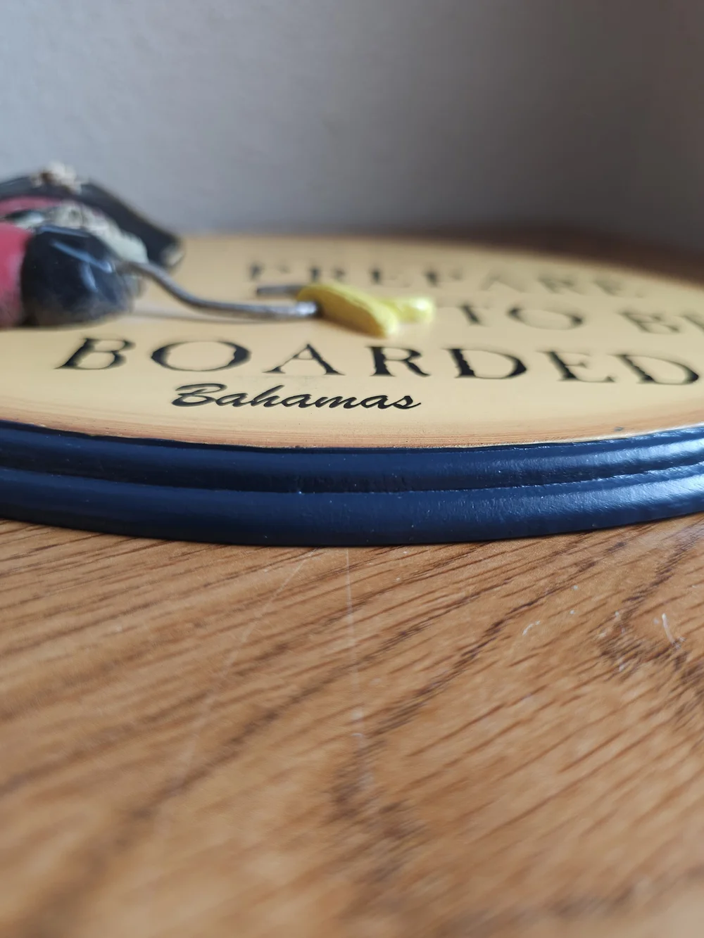 Prepare to Be Boarded Pirate Wall Plaque Bahamas 9.5 Inch Oval